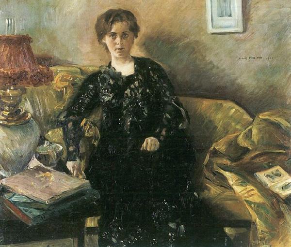 Lovis Corinth Portrait Frau Korfiz Holm Sweden oil painting art